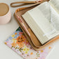 NEW Bible Cover, Weave Bible Case, Crossbody CARAMEL