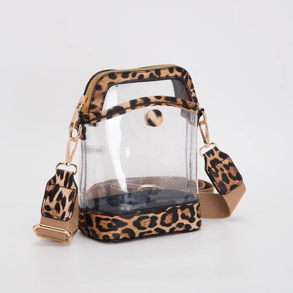 TG10575 Carly Clear Mini Crossbody Bag: Red