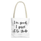 "I'm Good, I Gave it to God" Tote Bag | Jesus Collection by Love Tiffany
