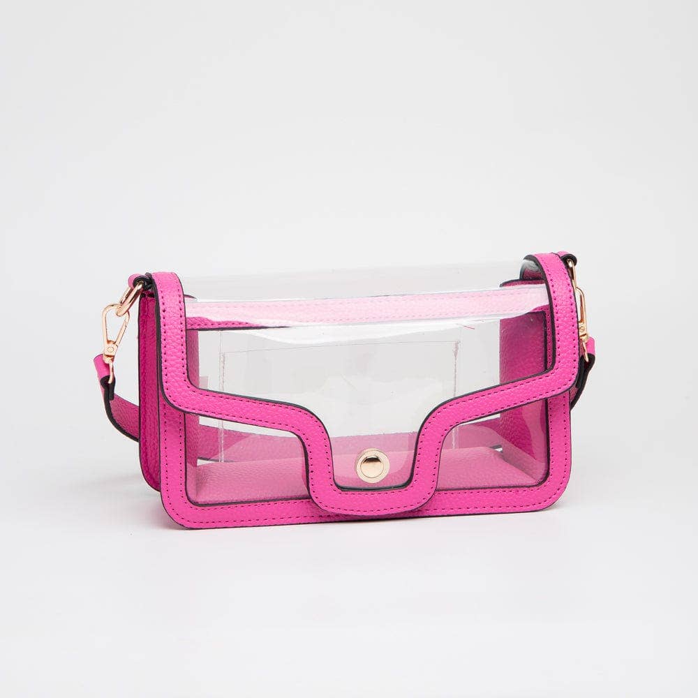 TG10551 Nina Clear/Gameday Shoulder Bag: Red