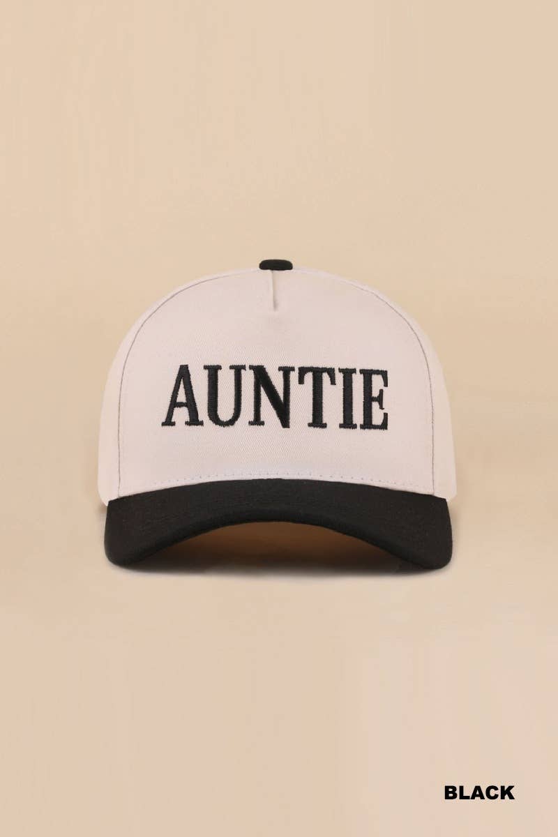 Wifey / Happy Wife / Auntie Two Tone Snapback Hat: ASH MOCHA-198906 / OS