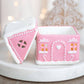 Pink Gingerbread House Christmas Oil Burner