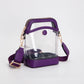 TG10575 Carly Clear Mini Crossbody Bag: Leopard
