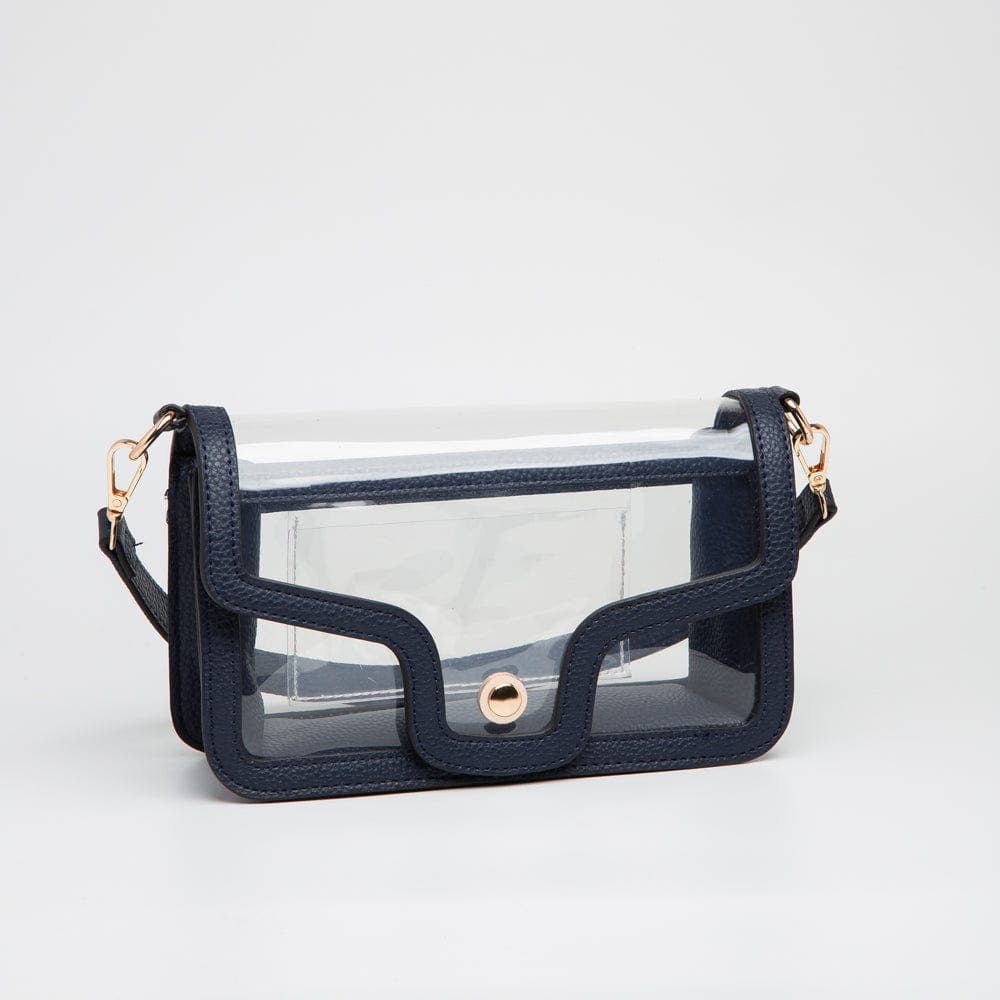 TG10551 Nina Clear/Gameday Shoulder Bag: Red