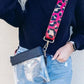 AD200T Game Day Clear Crossbody Bag/Clutch: Leopard