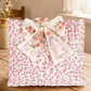 Catherine Pink Floral Tie Bible Cover