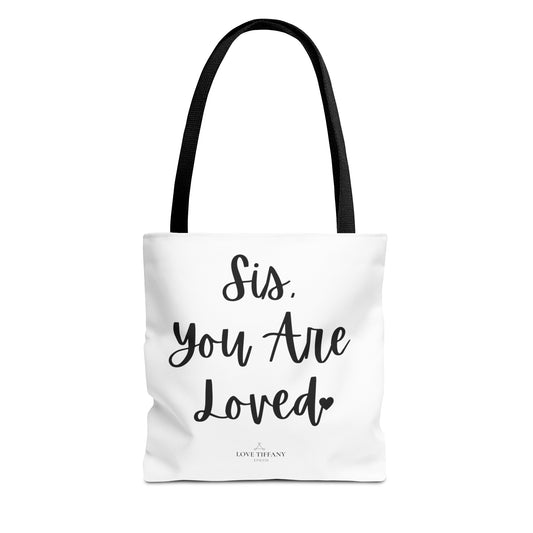 "Sis, You Are Loved" Tote Bag | Jesus Collection by Love Tiffany
