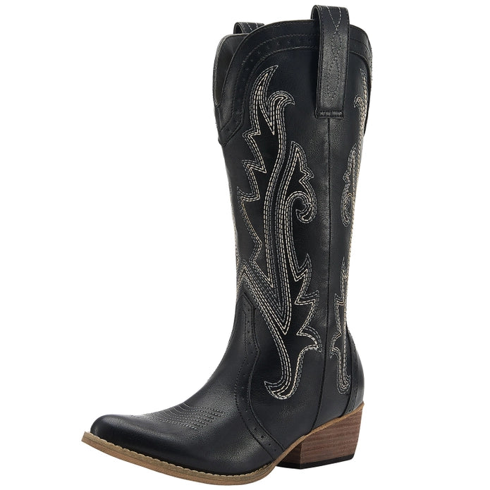 "Jolene" Embroidered Cowgirl Boots