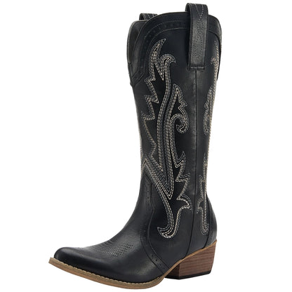 "Jolene" Embroidered Cowgirl Boots