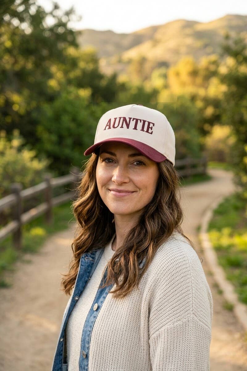 Wifey / Happy Wife / Auntie Two Tone Snapback Hat: FLORAL-201199 / OS