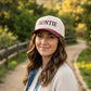 Wifey / Happy Wife / Auntie Two Tone Snapback Hat: ASH MOCHA-198906 / OS