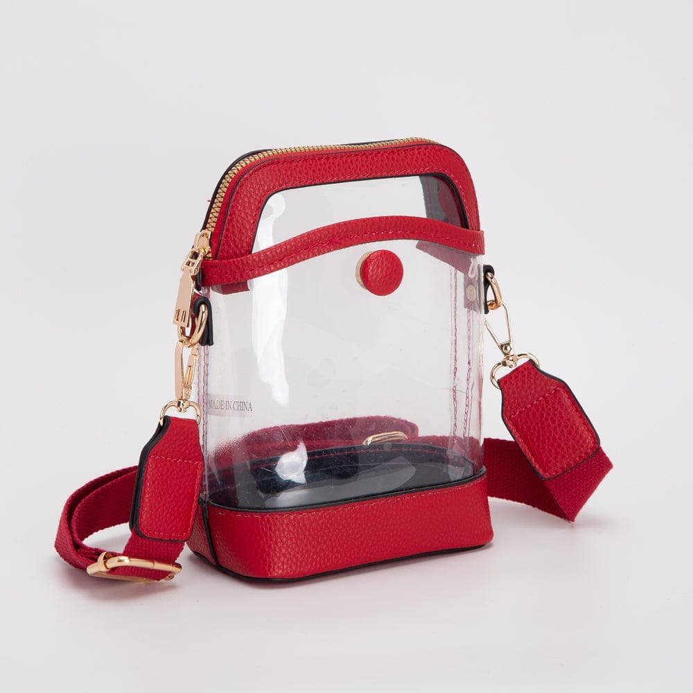 TG10575 Carly Clear Mini Crossbody Bag: Navy