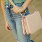 Ever AJ Weave Bible Case, Crossbody BLUSH