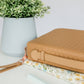 NEW Bible Cover, Weave Bible Case, Crossbody CARAMEL