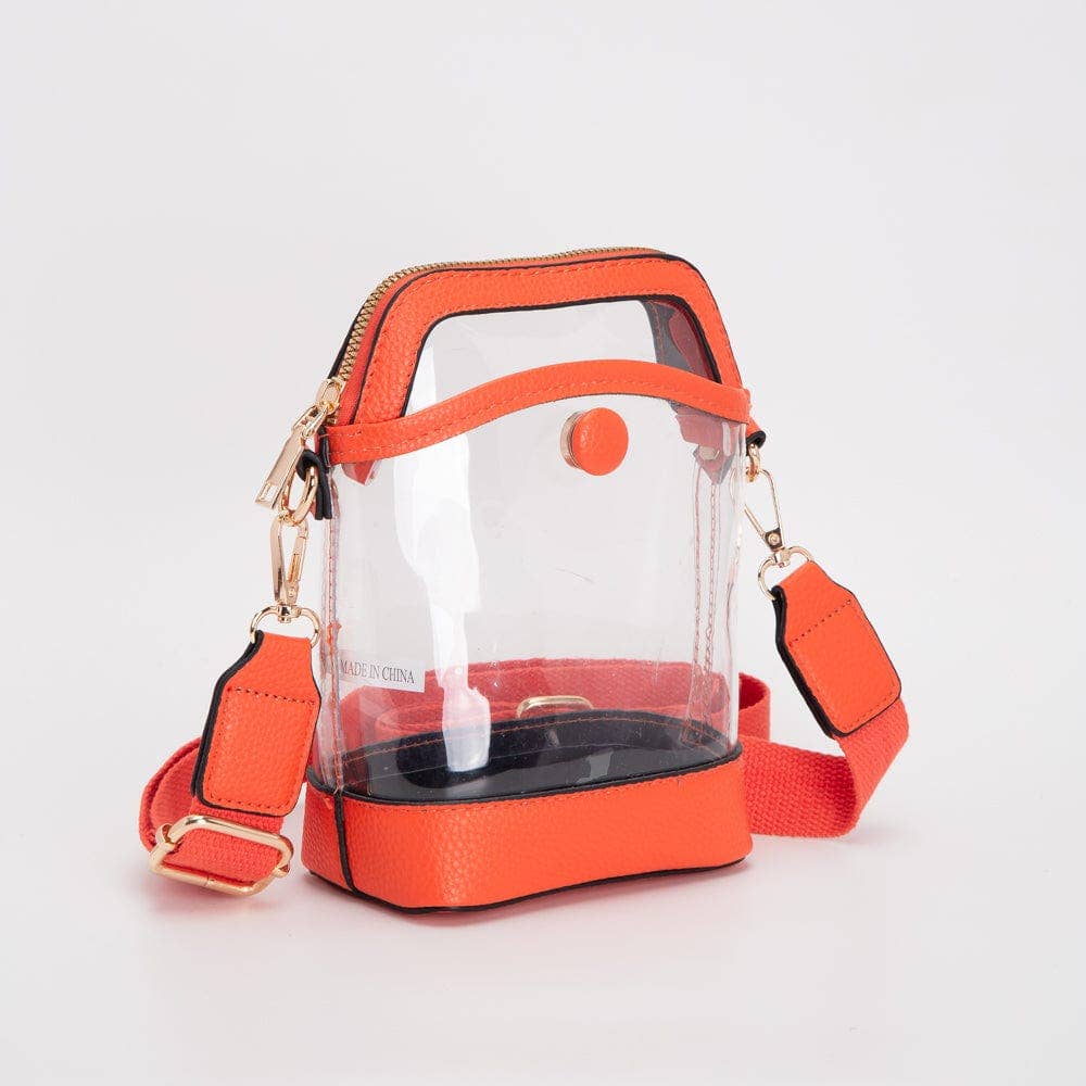TG10575 Carly Clear Mini Crossbody Bag: Black