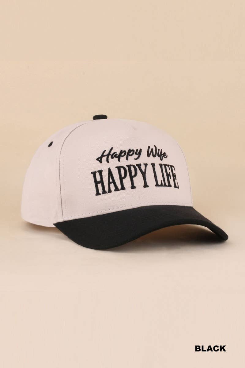 Wifey / Happy Wife / Auntie Two Tone Snapback Hat: ASH MOCHA-198906 / OS