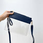 AD200T Game Day Clear Crossbody Bag/Clutch: Navy