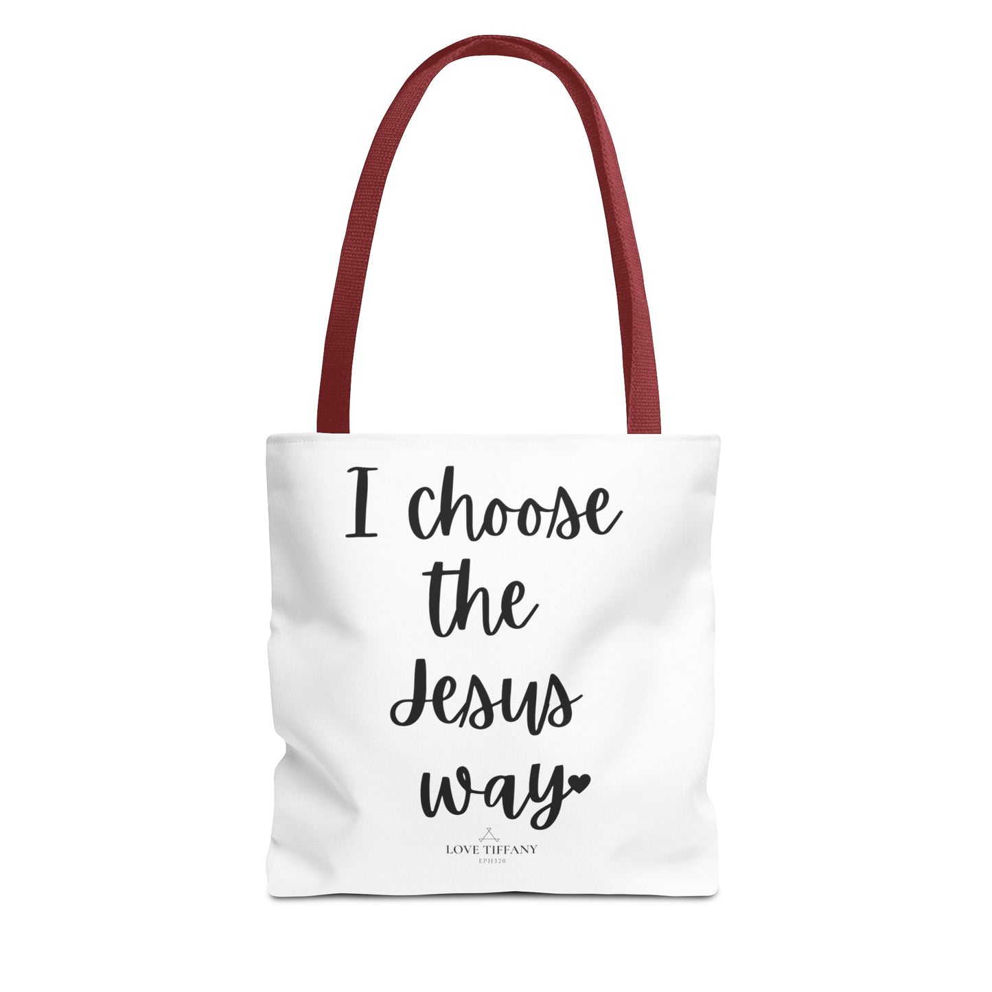 "I Choose the Jesus Way" Tote Bag | Jesus Collection by Love Tiffany