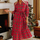 Three Tier Red Tartan Dress