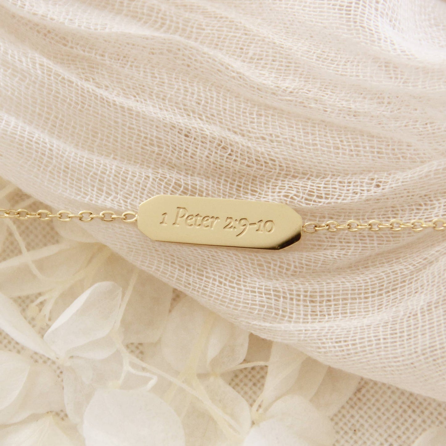 Set Apart Bracelet, 1 Peter 2:9-10: Yellow Gold