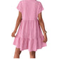 Pinky Striped Seer Sucker Swing Dress