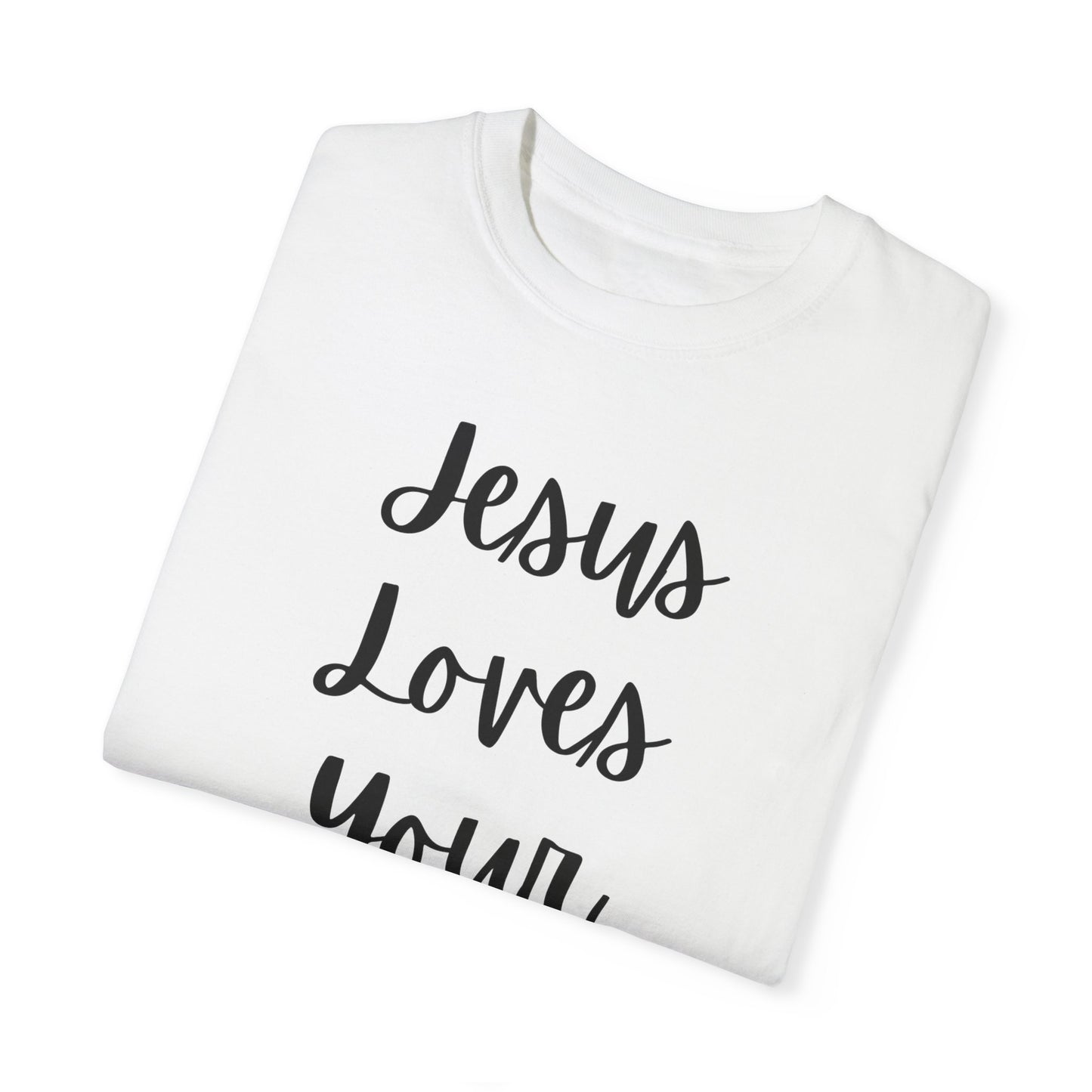 "Jesus Loves Your Face" Ladies Comfort Colors T-Shirt | Jesus Collection by Love Tiffany