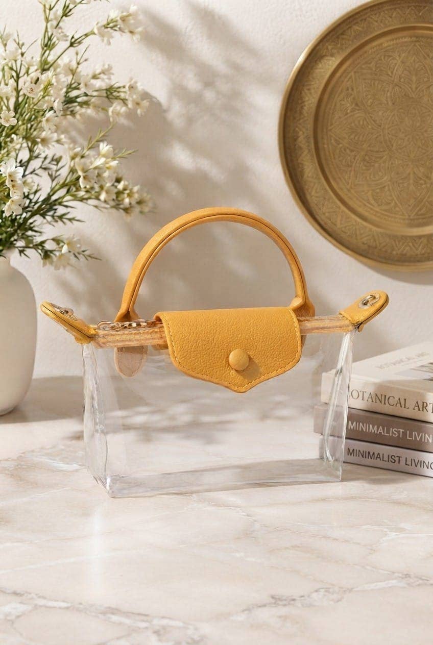 CB781 Gladys Clear Gameday Mini Crossbody Bag: Leopard