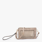 M2002 Maeve 3 Compartment Crossbody w/ Clear Phone Window: Cheetah-Camel