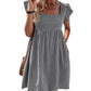 Gorgeous Gingham Square Neck Pocket Dress