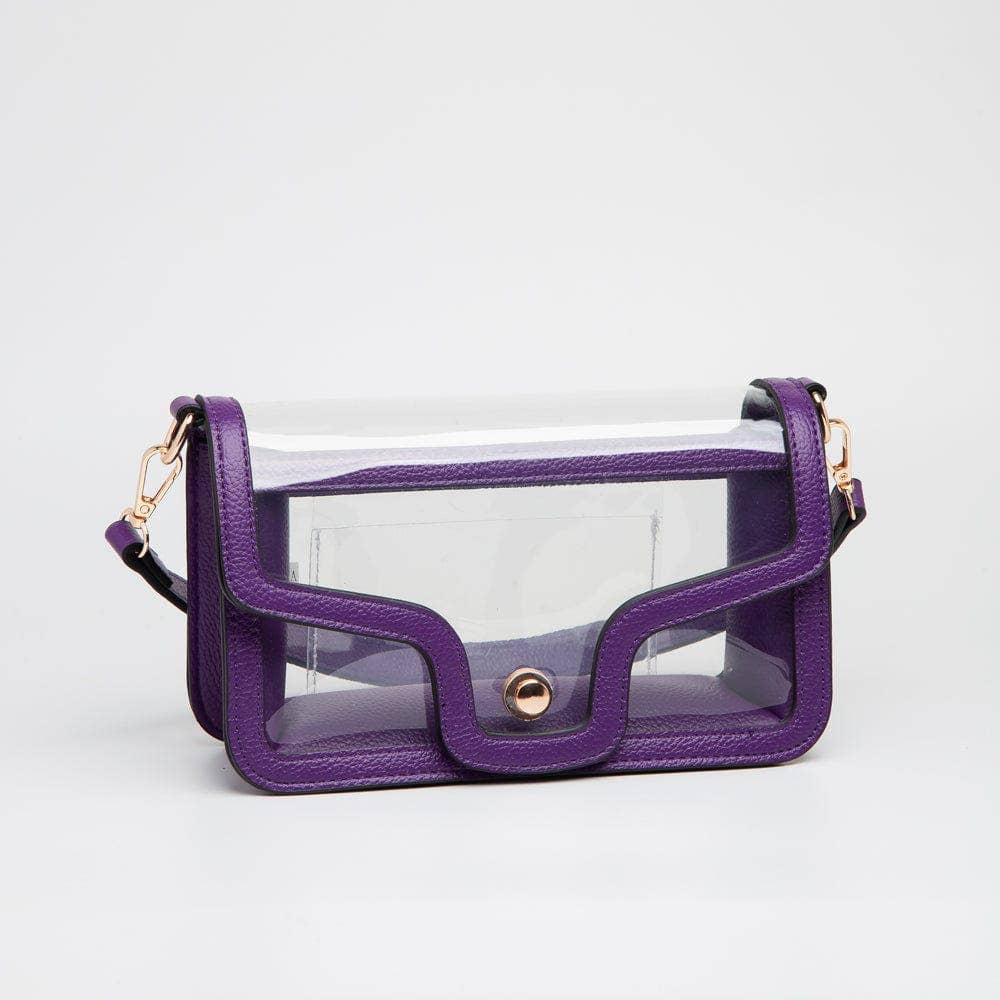 TG10551 Nina Clear/Gameday Shoulder Bag: Navy