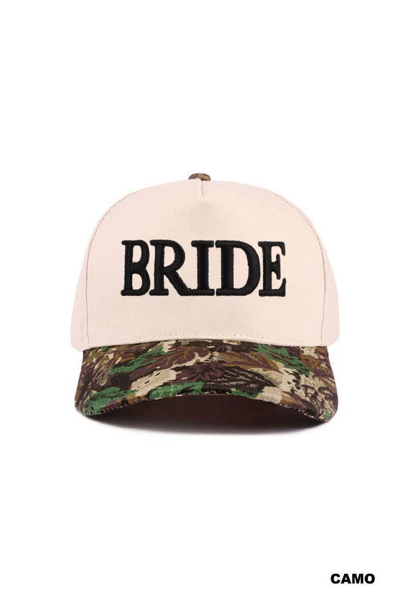 Bride Two Tone Cotton Hat  Zenana Consgt.: CAMO-197818 / OS