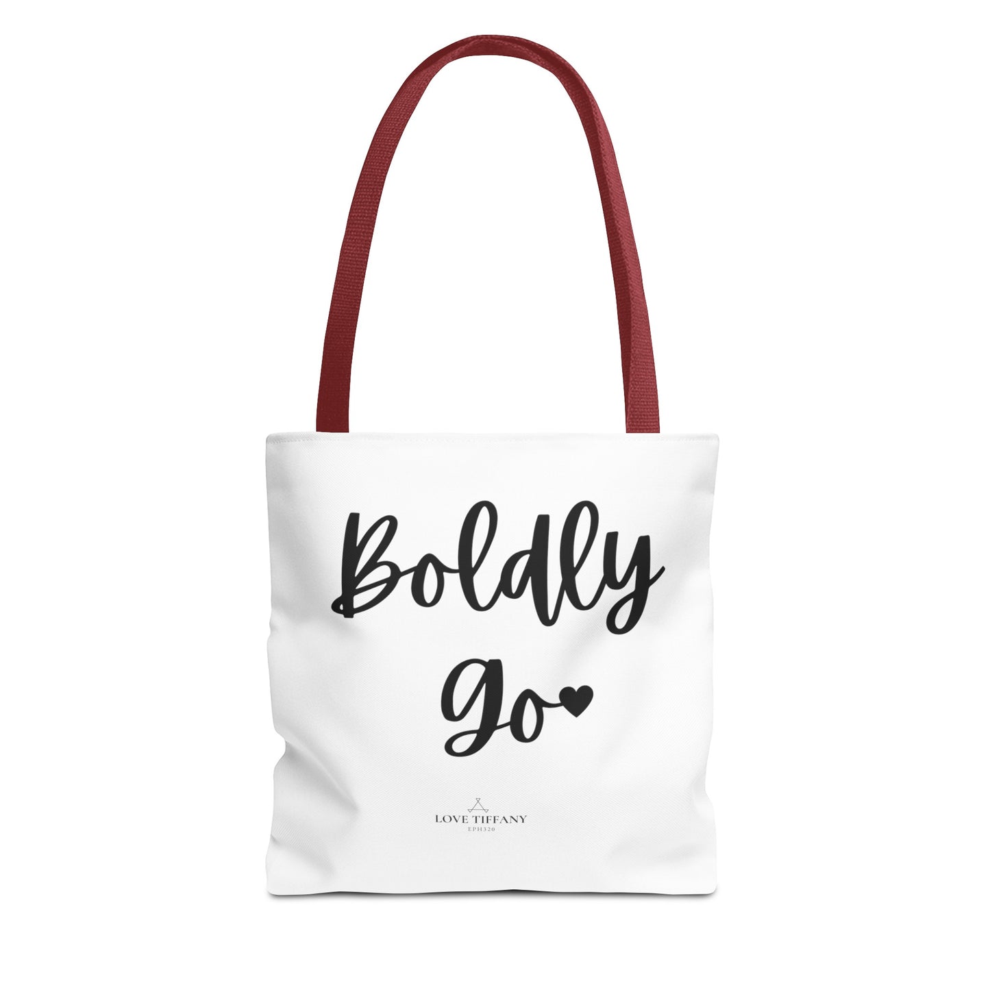 "Boldly Go" Tote Bag | Jesus Collection by Love Tiffany