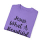 "Jesus What A Beautiful Name" Ladies Comfort Colors T-Shirt | Jesus Collection by Love Tiffany