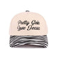 Pretty Girls Love Jesus Two Tone Cotton Hat SI-29249 Zenana Consgt.: FLORAL-193288 / OS