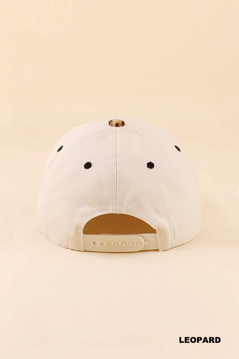 Wifey / Happy Wife / Auntie Two Tone Snapback Hat: ASH MOCHA-198906 / OS