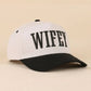 Wifey / Happy Wife / Auntie Two Tone Snapback Hat: COW-201202 / OS