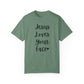 "Jesus Loves Your Face" Ladies Comfort Colors T-Shirt | Jesus Collection by Love Tiffany