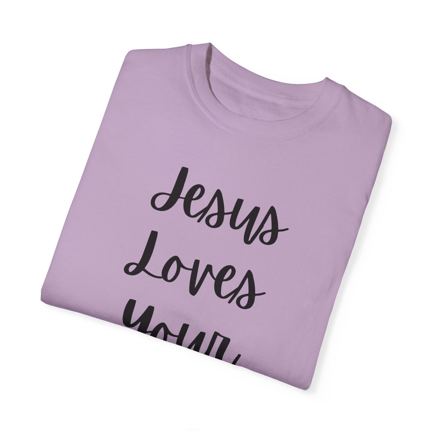 "Jesus Loves Your Face" Ladies Comfort Colors T-Shirt | Jesus Collection by Love Tiffany