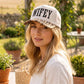 Wifey / Happy Wife / Auntie Two Tone Snapback Hat: FLORAL-201199 / OS
