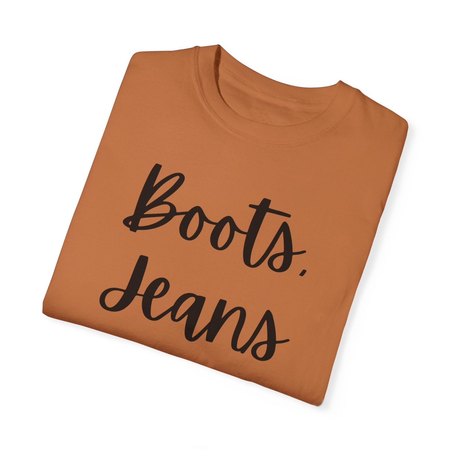 "Boots, Jeans & Jesus" Ladies Comfort Colors T-Shirt | Jesus Collection by Love Tiffany