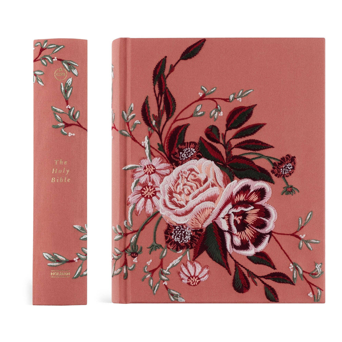 Hosannah Revival Linen Embroidered "Rosedal Theme" CSB Notetaking Bible