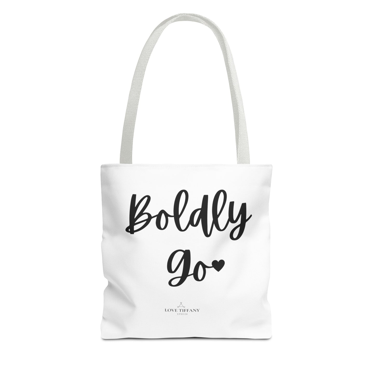 "Boldly Go" Tote Bag | Jesus Collection by Love Tiffany