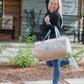 "Mama" Modern Weekender Chenille Duffel