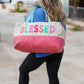 "Blessed" Chenille Duffel - Travel Companion