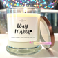 Way Maker - Bourbon Glass Soy Candle with Metal Lid