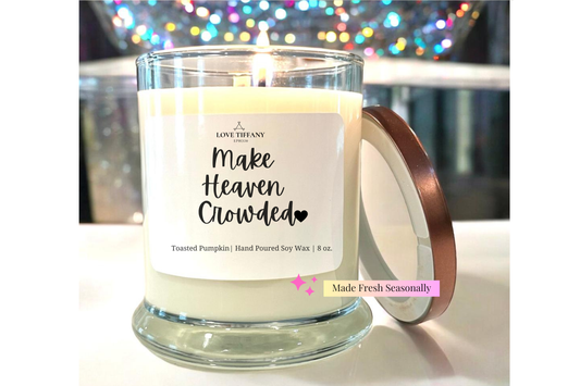 Make Heaven Crowded - Bourbon Glass Soy Candle with Metal Lid