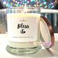 Bless It - Bourbon Glass Soy Candle with Metal Lid