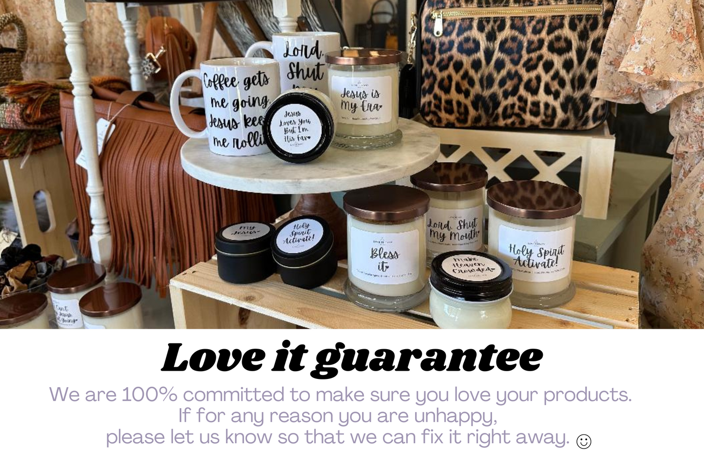 Holy Spirit Activate! - Bourbon Glass Soy Candle with Metal Lid