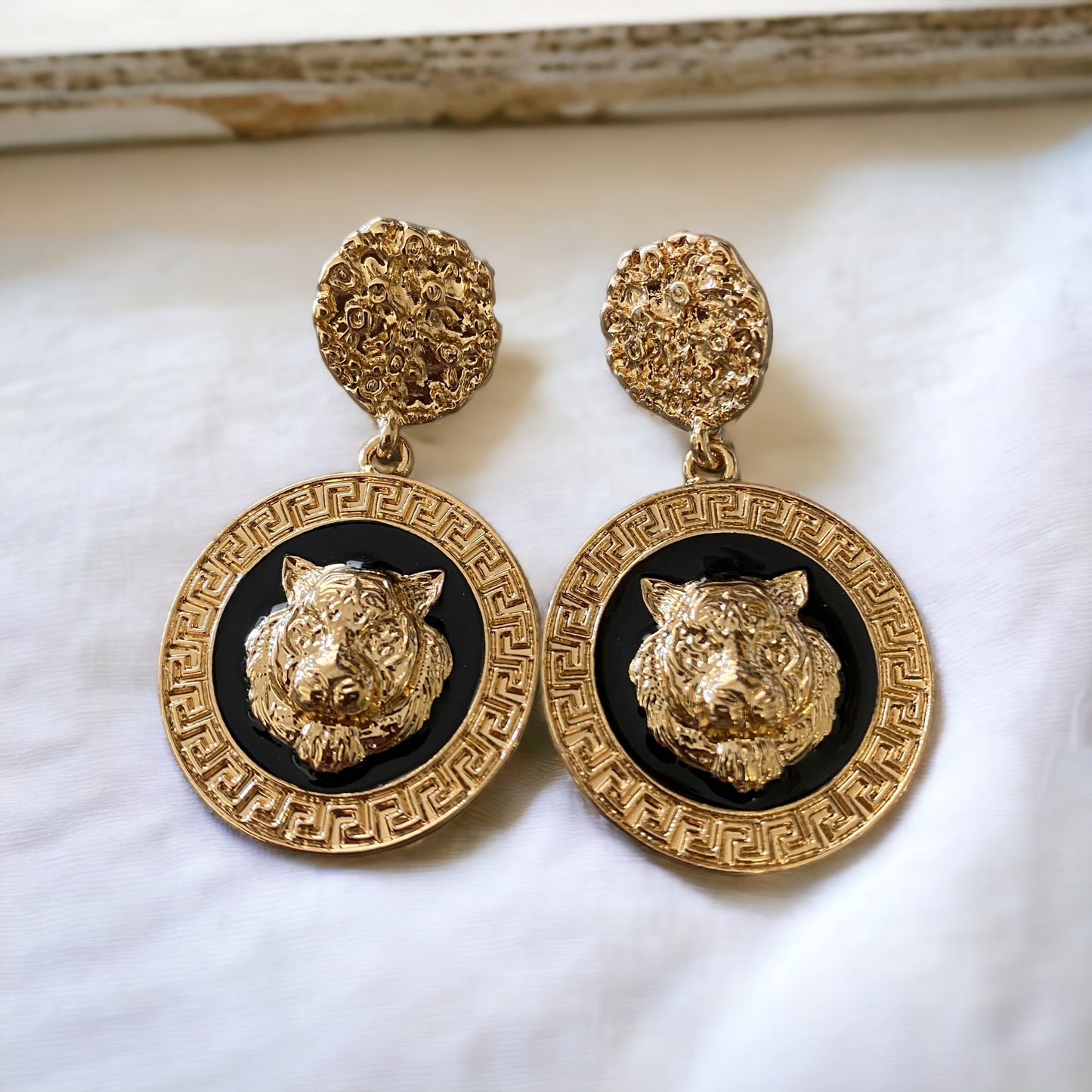 I Mean Business Medallion Earrings