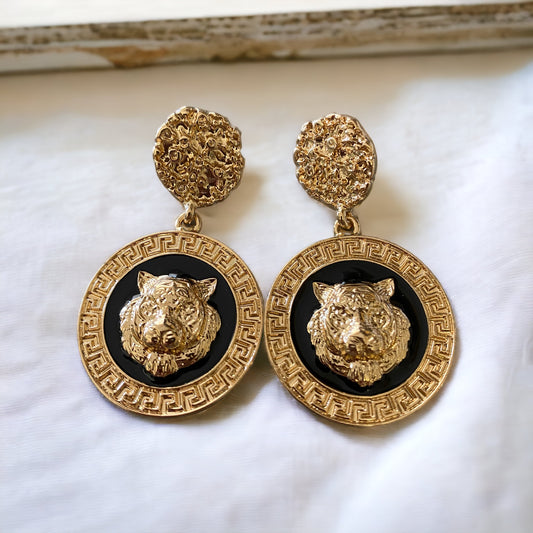 I Mean Business Medallion Earrings
